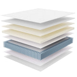 Jenna White 14" Innerspring and Foam California King Mattress - Ornate Home