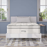 Jenna White 14" Innerspring and Foam Full Mattress - Ornate Home