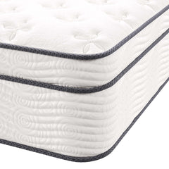 Jenna White 14" Innerspring and Foam Full Mattress - Ornate Home