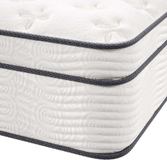 Jenna White 14" Innerspring and Foam King Mattress - Ornate Home