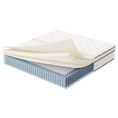 Jenna White 14" Innerspring and Foam King Mattress - Ornate Home