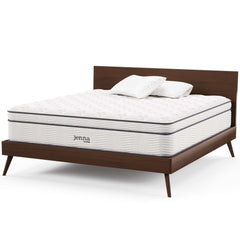Jenna White 14" Innerspring and Foam King Mattress - Ornate Home