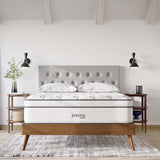 Jenna White 14" Innerspring and Foam Queen Mattress - Ornate Home