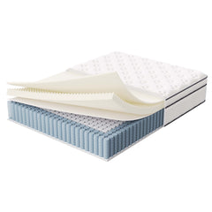 Jenna White 14" Innerspring and Foam Queen Mattress - Ornate Home
