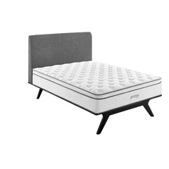 Jenna White 14" Innerspring and Foam Queen Mattress - Ornate Home