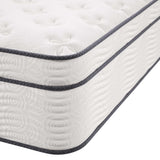 Jenna White 14" Innerspring and Foam Twin Mattress - Ornate Home