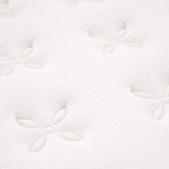 Jenna White 14" Innerspring and Foam Twin Mattress - Ornate Home
