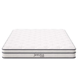 Jenna White 6" Innerspring and Foam Full Mattress - Ornate Home