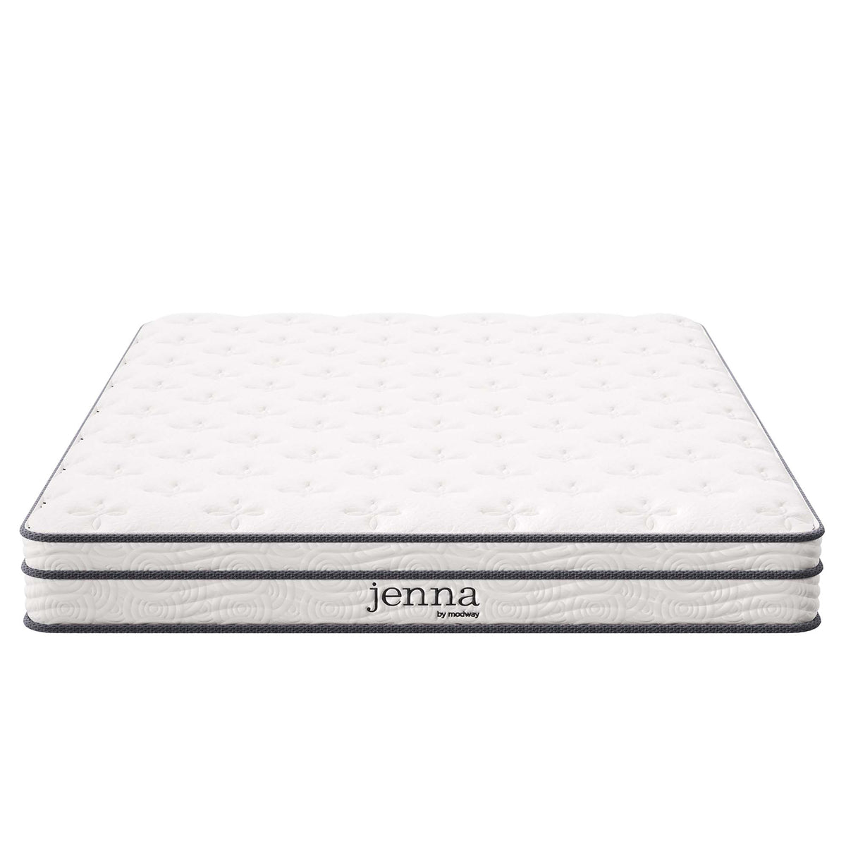 Jenna White 6" Innerspring and Foam Full Mattress - Ornate Home