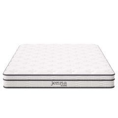Jenna White 6" Innerspring and Foam Full Mattress - Ornate Home