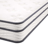 Jenna White 6" Innerspring and Foam Full Mattress - Ornate Home