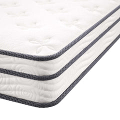 Jenna White 6" Innerspring and Foam Full Mattress - Ornate Home