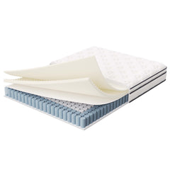 Jenna White 6" Innerspring and Foam Full Mattress - Ornate Home