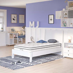 Jenna White 6" Innerspring and Foam Narrow Twin Mattress - Ornate Home