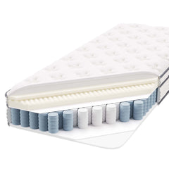 Jenna White 6" Innerspring and Foam Narrow Twin Mattress - Ornate Home