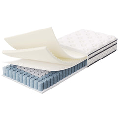Jenna White 6" Innerspring and Foam Narrow Twin Mattress - Ornate Home