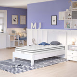 Jenna White 6" Innerspring and Foam Twin Mattress - Ornate Home