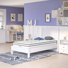 Jenna White 6" Innerspring and Foam Twin Mattress - Ornate Home