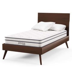 Jenna White 6" Innerspring and Foam Twin Mattress - Ornate Home