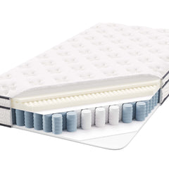 Jenna White 6" Innerspring and Foam Twin Mattress - Ornate Home