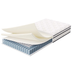 Jenna White 6" Innerspring and Foam Twin Mattress - Ornate Home