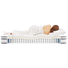 Jenna White 6" Innerspring and Foam Twin Mattress - Ornate Home