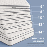Jenna White 6" Innerspring and Foam Twin Mattress - Ornate Home