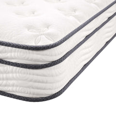 Jenna White 8" Innerspring and Foam Full Mattress - Ornate Home