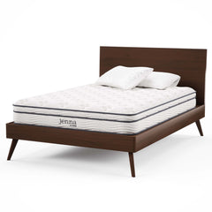 Jenna White 8" Innerspring and Foam Full Mattress - Ornate Home