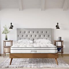 Jenna White 8" Innerspring and Foam King Mattress - Ornate Home
