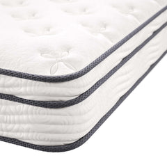Jenna White 8" Innerspring and Foam King Mattress - Ornate Home