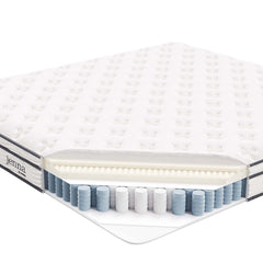 Jenna White 8" Innerspring and Foam King Mattress - Ornate Home