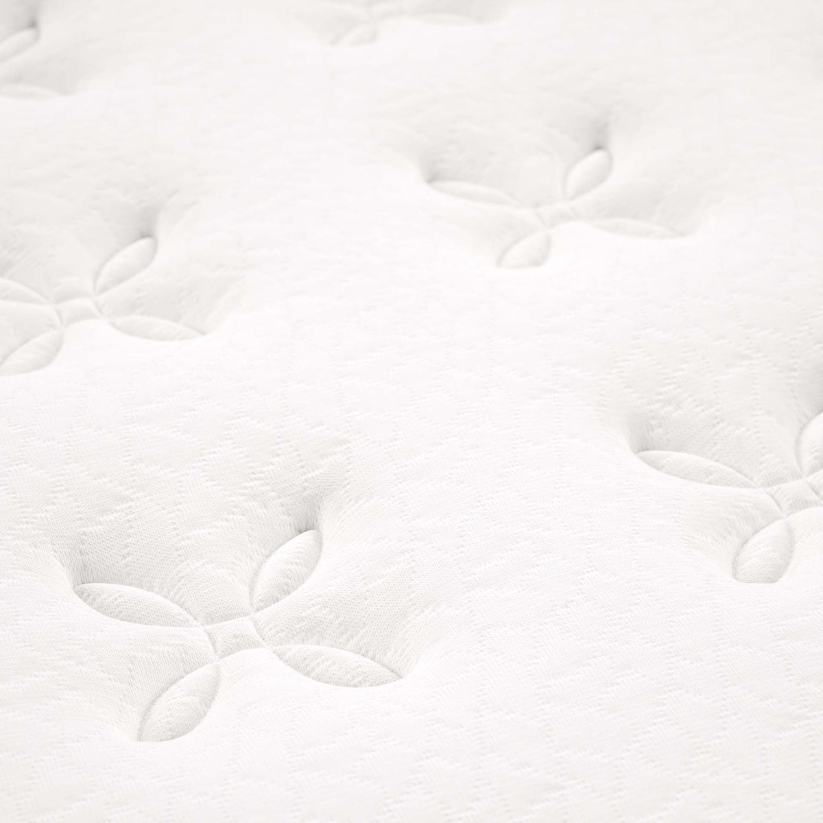 Jenna White 8" Innerspring and Foam Narrow Twin Mattress - Ornate Home