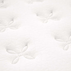 Jenna White 8" Innerspring and Foam Narrow Twin Mattress - Ornate Home
