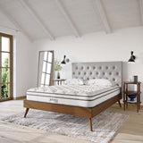 Jenna White 8" Innerspring and Foam Queen Mattress - Ornate Home