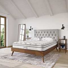 Jenna White 8" Innerspring and Foam Queen Mattress - Ornate Home
