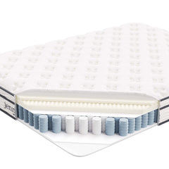 Jenna White 8" Innerspring and Foam Queen Mattress - Ornate Home