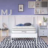 Jenna White 8" Innerspring and Foam Twin Mattress - Ornate Home