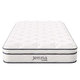 Jenna White 8" Innerspring and Foam Twin Mattress - Ornate Home