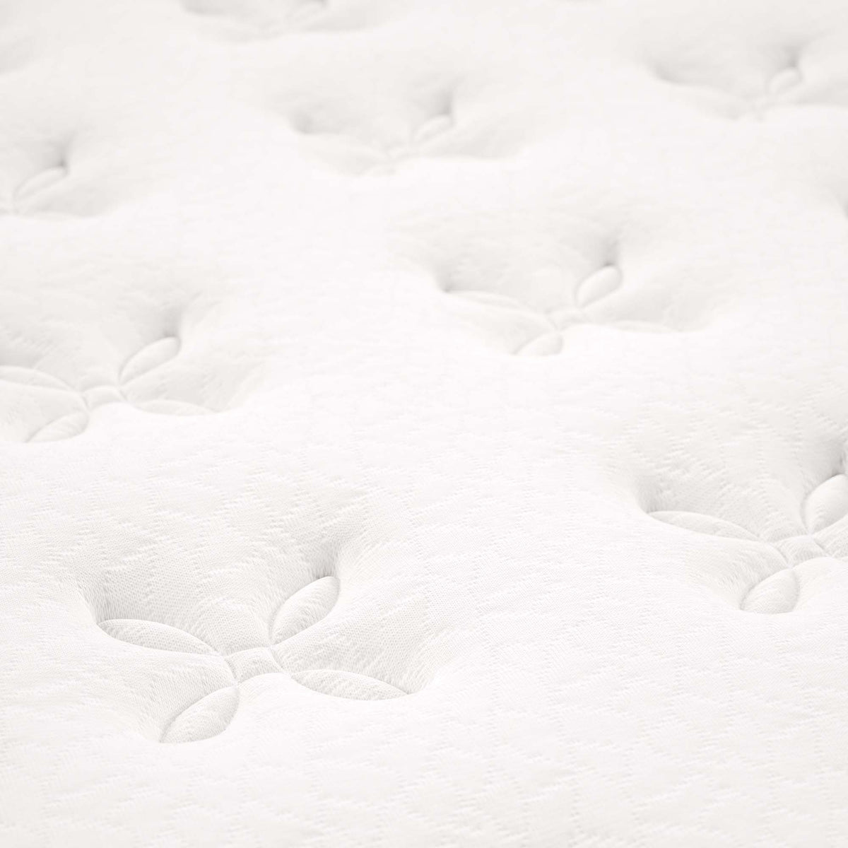 Jenna White 8" Innerspring and Foam Twin Mattress - Ornate Home