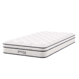 Jenna White 8" Innerspring and Foam Twin Mattress - Ornate Home
