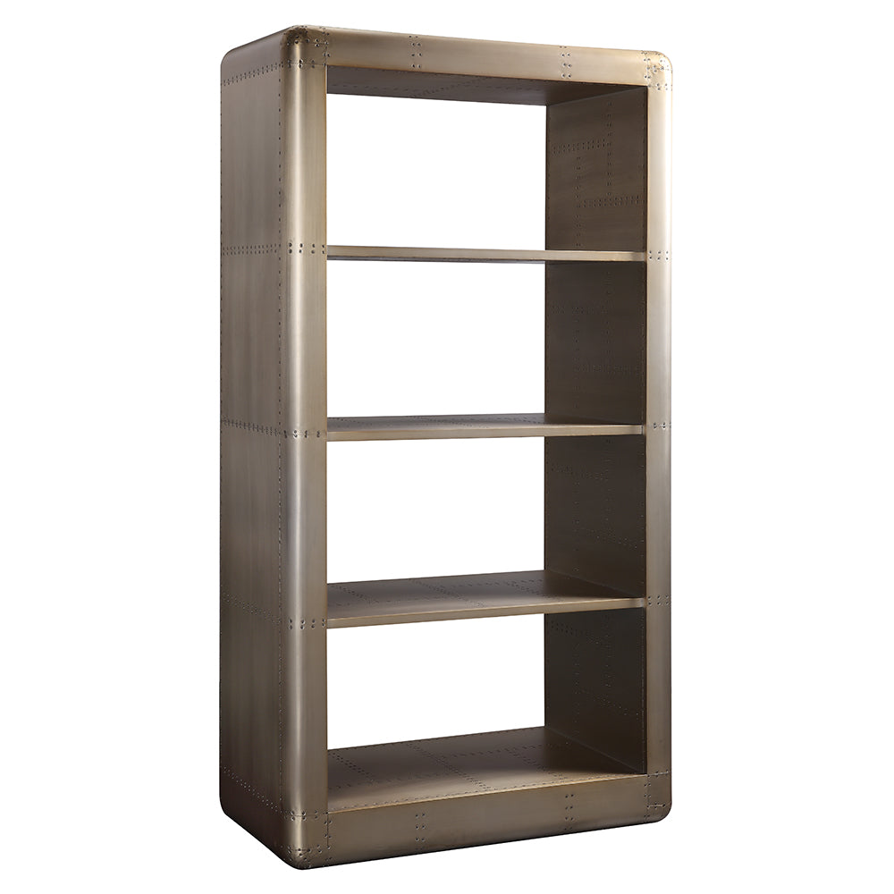 Jennavieve Gold Aluminum Bookshelf - Ornate Home