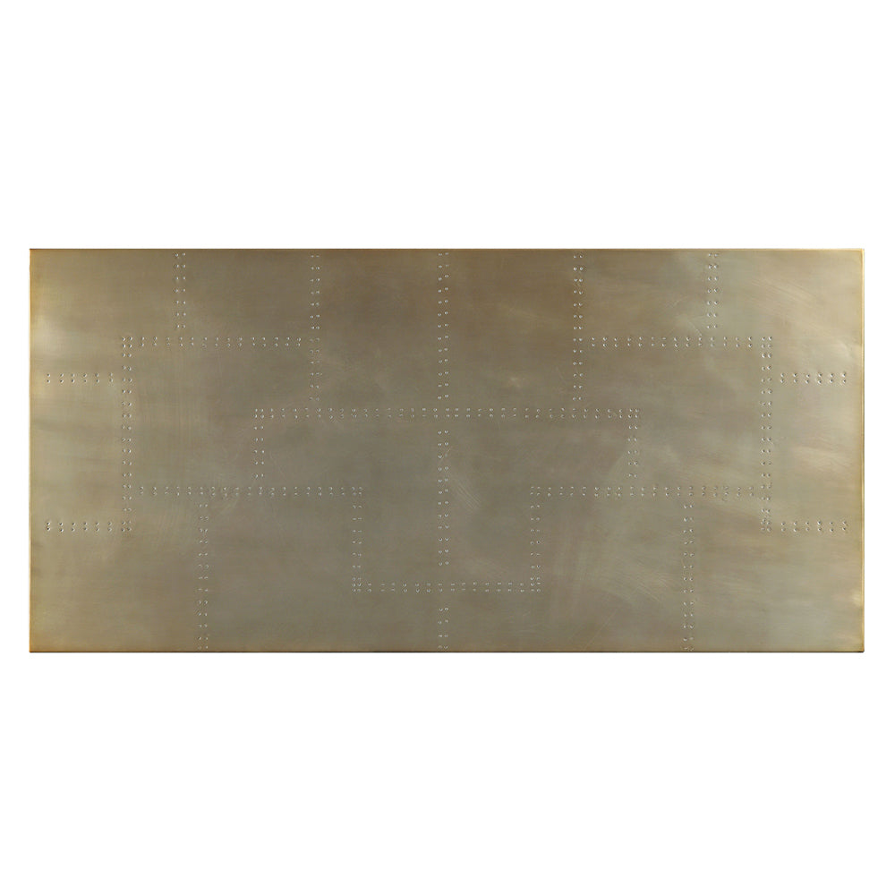 Jennavieve Gold Aluminum Desk - Ornate Home