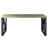 Jennavieve Gold Aluminum Desk - Ornate Home