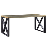 Jennavieve Gold Aluminum Desk - Ornate Home