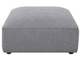 Jennifer Grey Square Upholstered Ottoman - Ornate Home