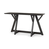 Jennings Dark Brown Wood Console Table - Ornate Home