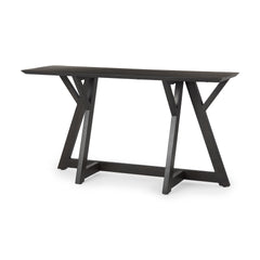 Jennings Dark Brown Wood Console Table - Ornate Home
