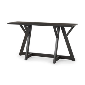 Jennings Dark Brown Wood Console Table - Ornate Home