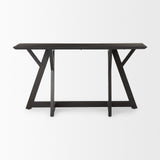 Jennings Dark Brown Wood Console Table - Ornate Home